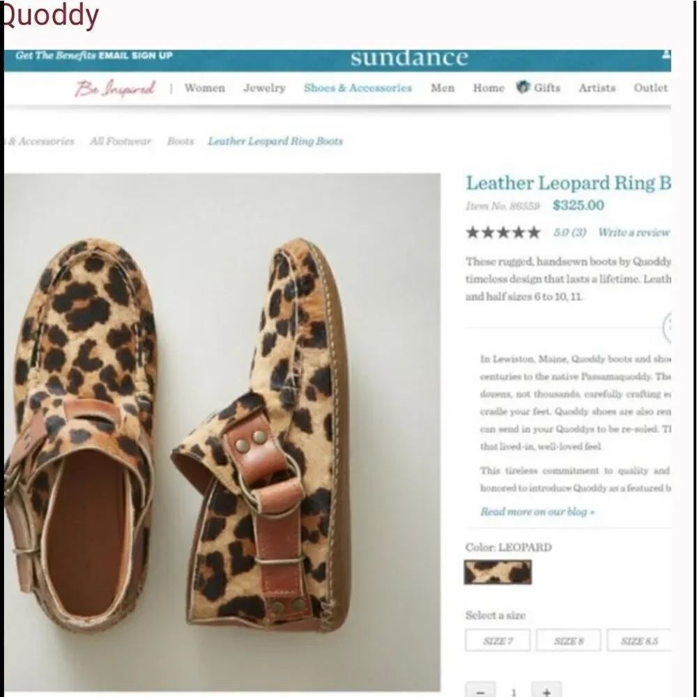 NEW Quoddy Leopard print Ring boots - Picture 6 of 7